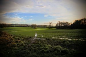 Farmland surrounding old Barrow Colliery